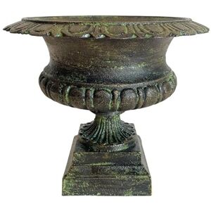 L'Héritier Du Temps Vase Vasque Chambord Jardinière de Pilier Pot de Fleur Décoratif en Fonte Verte 27,5x31x31cm - Publicité L'Héritier Du Temps Vase Vasque Chambord Jardinière de Pilier Pot de Fleur Décoratif en Fonte Verte 27,5x31x31cm - Publicité