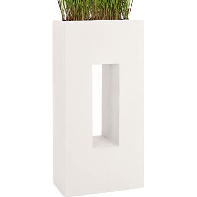 Pflanzwerk ® Pot de Fleur Fibre de Verre Vista Jardinière Sable 92x45x27cm XXL *Résistant au Gel* *Protection UV* *Qualité européenne* - Publicité Pflanzwerk ® Pot de Fleur Fibre de Verre Vista Jardinière Sable 92x45x27cm XXL *Résistant au Gel* *Protection UV* *Qualité européenne* - Publicité