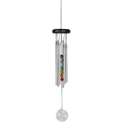 Woodstock Chimes Cloche de Vent 7 Chakra Stones Arc-en-ciel Modern Multicolore Pierre Brossée Casual Wind Chime Carillon - Publicité Woodstock Chimes Cloche de Vent 7 Chakra Stones Arc-en-ciel Modern Multicolore Pierre Brossée Casual Wind Chime Carillon - Publicité