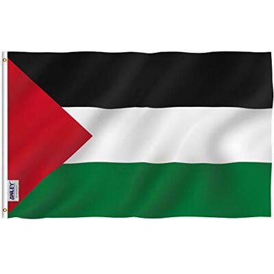 Anley Fly Breeze 3x5Pi Drapeau de la Palestine Vive Résiste aux UV-Entête en Toile/Double Couture-Drapeau Palestinien en polyester, œillet en Laiton 3x5Pi - Publicité Anley Fly Breeze 3x5Pi Drapeau de la Palestine Vive Résiste aux UV-Entête en Toile/Double Couture-Drapeau Palestinien en polyester, œillet en Laiton 3x5Pi - Publicité