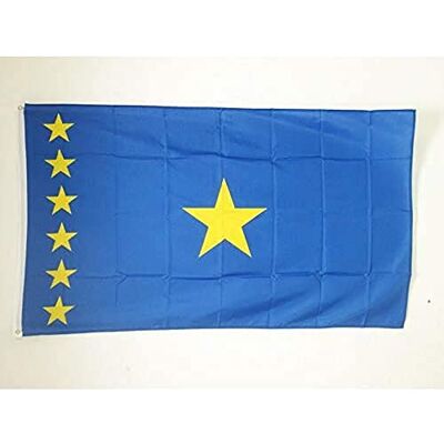 Drapeau Congo Az Flag - 150x90cm - Publicité Drapeau Congo Az Flag - 150x90cm - Publicité