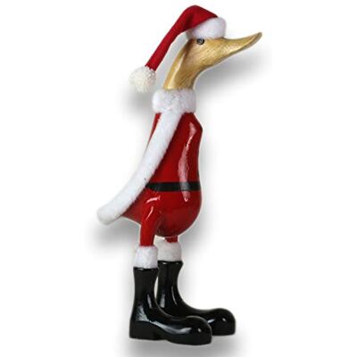 ART Canard en bois, décoration de jardin, statuette en bois de bambou et teck, peinte à la main, hauteur 25 cm - Publicité ART Canard en bois, décoration de jardin, statuette en bois de bambou et teck, peinte à la main, hauteur 25 cm - Publicité