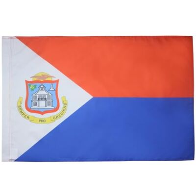 Drapeau Saint-Martin 150x90cm - Drapeau de Saint-Martin - Publicité Drapeau Saint-Martin 150x90cm - Drapeau de Saint-Martin - Publicité