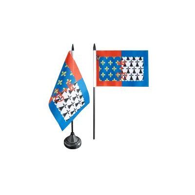 Digni ® Drapeau de Table France Pays de la Loire, Mini Drapeau 10 x 15 cm - Publicité Digni ® Drapeau de Table France Pays de la Loire, Mini Drapeau 10 x 15 cm - Publicité