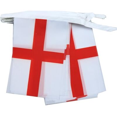 AZ FLAG Guirlande de Drapeaux Angleterre - 6m, 20 Drapeaux - Polyester - Prêt à Suspendre - Publicité AZ FLAG Guirlande de Drapeaux Angleterre - 6m, 20 Drapeaux - Polyester - Prêt à Suspendre - Publicité