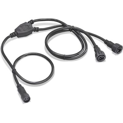 Esotec Répartiteur en Y à 2 broches pour pompe solaire de bassin Câble adaptateur 101835 - Publicité Esotec Répartiteur en Y à 2 broches pour pompe solaire de bassin Câble adaptateur 101835 - Publicité