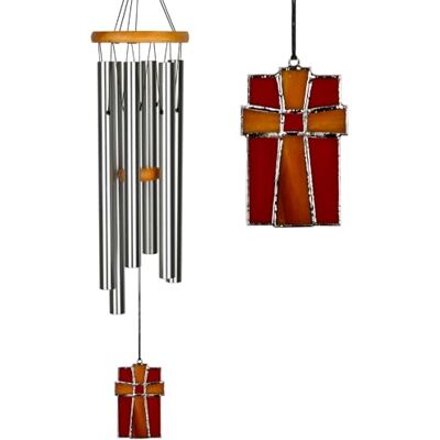 Woodstock Chimes Woodstock Carillon inspirant Amazing Grace Chime, vitrages colorés - Publicité Woodstock Chimes Woodstock Carillon inspirant Amazing Grace Chime, vitrages colorés - Publicité