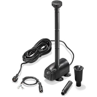 Esotec Pompe de bassin WaterSplash 470 avec kit d'arrosage Pompe de fontaine 12 V/CC pour étang de jardin et jeu d'eau Pompe de rechange IP68 101050 - Publicité Esotec Pompe de bassin WaterSplash 470 avec kit d'arrosage Pompe de fontaine 12 V/CC pour étang de jardin et jeu d'eau Pompe de rechange IP68 101050 - Publicité