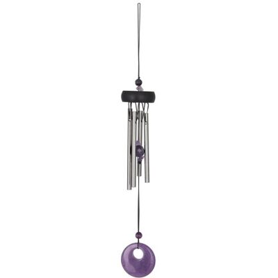 Woodstock Chimes WOODPSAM pierres précieuses Chime Amethyst - Publicité Woodstock Chimes WOODPSAM pierres précieuses Chime Amethyst - Publicité