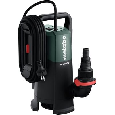 Metabo Pompe submersible pour eaux usées SP 180‑35 SI 600 W, 18 000 l/h, hauteur de refoulement de 7 m, granulométrie jusqu'à 35 mm Interrupteur à flotteur réglable en hauteur, raccord rapide - Publicité Metabo Pompe submersible pour eaux usées SP 180‑35 SI 600 W, 18 000 l/h, hauteur de refoulement de 7 m, granulométrie jusqu'à 35 mm Interrupteur à flotteur réglable en hauteur, raccord rapide - Publicité