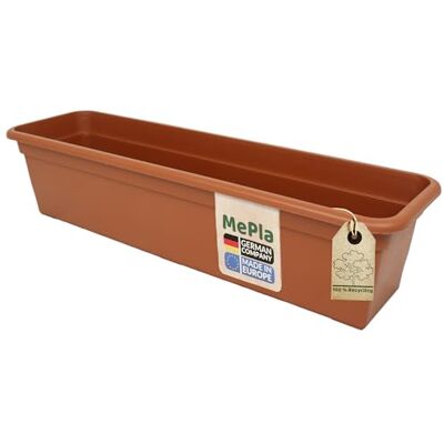 MePla Bacs à Fleurs Balcon Standard Longueur 100 CM, Largeur 16,7 CM, Terra, Résistant aux Intempéries De Résistant Aux UV Plastique - Publicité MePla Bacs à Fleurs Balcon Standard Longueur 100 CM, Largeur 16,7 CM, Terra, Résistant aux Intempéries De Résistant Aux UV Plastique - Publicité