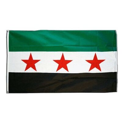 Digni® Drapeau Syrie 1932-1963 / Opposition Armée Syrienne Libre 90 x 150 cm - Publicité Digni® Drapeau Syrie 1932-1963 / Opposition Armée Syrienne Libre 90 x 150 cm - Publicité