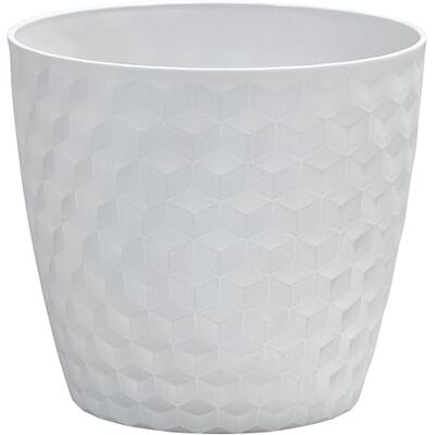Dehner Pot de Fleurs Conique en Plastique Ruby Blanc 17 cm - Publicité Dehner Pot de Fleurs Conique en Plastique Ruby Blanc 17 cm - Publicité