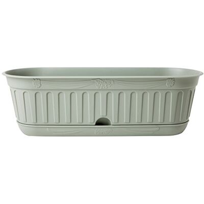 bama 30950 Jardinière avec Soucoupe à réserve d'eau 49x18x15 cm Sauge - Publicité bama 30950 Jardinière avec Soucoupe à réserve d'eau 49x18x15 cm Sauge - Publicité