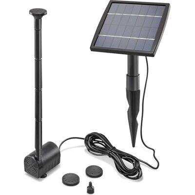 Esotec Pompe de bassin professionnelle 101905 1,5 watt Kit complet Alimentée par énergie solaire Débit : 140 l/h Hauteur de refoulement : 80 cm - Publicité Esotec Pompe de bassin professionnelle 101905 1,5 watt Kit complet Alimentée par énergie solaire Débit : 140 l/h Hauteur de refoulement : 80 cm - Publicité