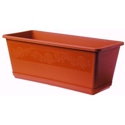 bama Jardinière de Balcon avec Soucoupe 40 cm - Publicité bama Jardinière de Balcon avec Soucoupe 40 cm - Publicité