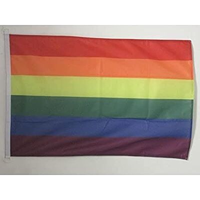 AZ Flag - Pavillon Nautique Arc-En-Ciel 45x30cm - Arc-en-Ciel - 45x30 cm - Flag - Publicité AZ Flag - Pavillon Nautique Arc-En-Ciel 45x30cm - Arc-en-Ciel - 45x30 cm - Flag - Publicité