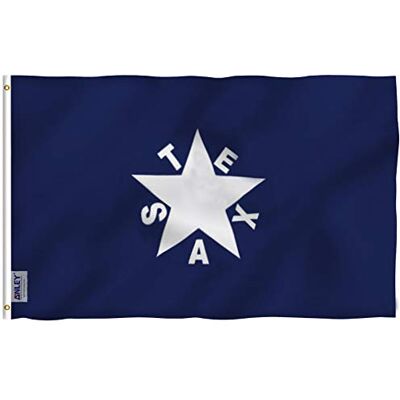 Anley Fly Breeze 3x5Pi Drapeau de Zavala De Lorenzo Texas-Couleur Vive Résiste aux UV-Entête en Toile/Double Couture-Drapeau de l'Histoire du Texan en Polyester, œillet en Laiton 3X5Pi - Publicité Anley Fly Breeze 3x5Pi Drapeau de Zavala De Lorenzo Texas-Couleur Vive Résiste aux UV-Entête en Toile/Double Couture-Drapeau de l'Histoire du Texan en Polyester, œillet en Laiton 3X5Pi - Publicité
