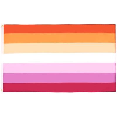 Az Flag Drapeau Fierté LGBT Lesbienne Soleil Levant 150x90cm - Publicité Az Flag Drapeau Fierté LGBT Lesbienne Soleil Levant 150x90cm - Publicité
