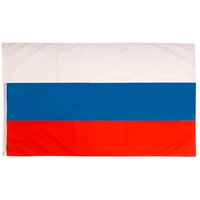 aricona Drapeau Russie 90x150cm – russe résistant aux intempéries, avec œillets en laiton, 100% polyester, coutures doubles robustes et couleurs éclatantes – pour les passionnés de drapeaux - Publicité aricona Drapeau Russie 90x150cm – russe résistant aux intempéries, avec œillets en laiton, 100% polyester, coutures doubles robustes et couleurs éclatantes – pour les passionnés de drapeaux - Publicité