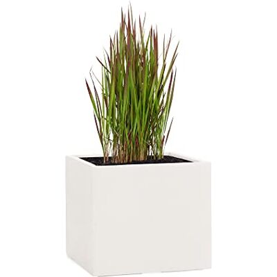 Pflanzwerk ® Pot de Fleur Cube Jardinière Sable 30x34x34cm *Résistant au Gel* *Protection UV* *Qualité européenne* - Publicité Pflanzwerk ® Pot de Fleur Cube Jardinière Sable 30x34x34cm *Résistant au Gel* *Protection UV* *Qualité européenne* - Publicité