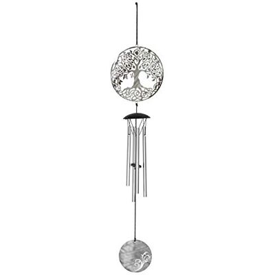Woodstock Chimes FLTL Flourish Carillon Argenté 46 x 7 x 7 cm - Publicité Woodstock Chimes FLTL Flourish Carillon Argenté 46 x 7 x 7 cm - Publicité