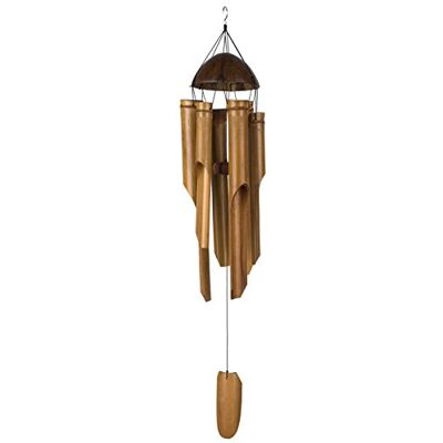 Woodstock Chimes Carillon en Bambou Demi Noix de Coco - Publicité Woodstock Chimes Carillon en Bambou Demi Noix de Coco - Publicité