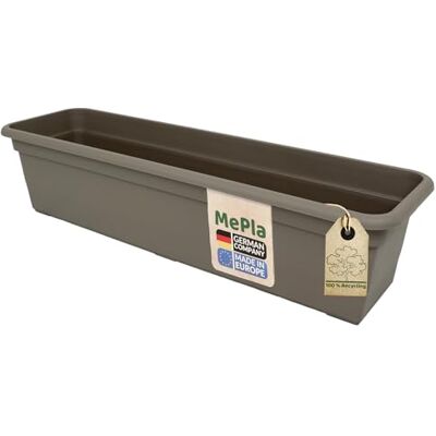 MePla Bacs à Fleurs Balcon Standard Longueur 100 CM, Largeur 16,7 CM, Taupe, Résistant aux Intempéries De Résistant Aux UV Plastique - Publicité MePla Bacs à Fleurs Balcon Standard Longueur 100 CM, Largeur 16,7 CM, Taupe, Résistant aux Intempéries De Résistant Aux UV Plastique - Publicité