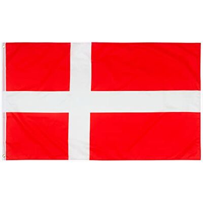 aricona Drapeau Danemark 90x150cm – danois résistant aux intempéries, avec œillets en laiton, 100% polyester, coutures doubles robustes et couleurs éclatantes – pour les passionnés de drapeaux - Publicité aricona Drapeau Danemark 90x150cm – danois résistant aux intempéries, avec œillets en laiton, 100% polyester, coutures doubles robustes et couleurs éclatantes – pour les passionnés de drapeaux - Publicité