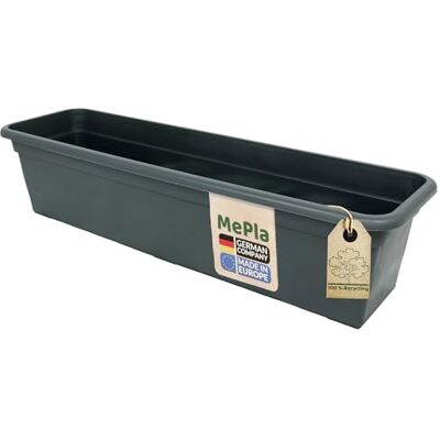 MePla Bacs à Fleurs Balcon Standard Longueur 60 CM, Largeur 16,7 CM, Anthracite, Résistant aux Intempéries De Résistant Aux UV Plastique - Publicité MePla Bacs à Fleurs Balcon Standard Longueur 60 CM, Largeur 16,7 CM, Anthracite, Résistant aux Intempéries De Résistant Aux UV Plastique - Publicité
