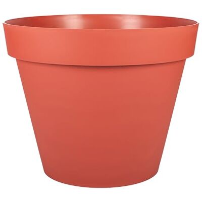 EDA Pot de Fleur Rond Toscane Ø 60 cm 76 L Intérieur & Extérieur Zone de rétention d'eau pour Limiter l'Arrosage Plastique Recyclé Ø 59 x H.47 cm Orange Terre Battue - Publicité EDA Pot de Fleur Rond Toscane Ø 60 cm 76 L Intérieur & Extérieur Zone de rétention d'eau pour Limiter l'Arrosage Plastique Recyclé Ø 59 x H.47 cm Orange Terre Battue - Publicité