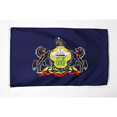 Az Flag - Pennsylvania State Flag - 150x90cm - Flag - Publicité Az Flag - Pennsylvania State Flag - 150x90cm - Flag - Publicité