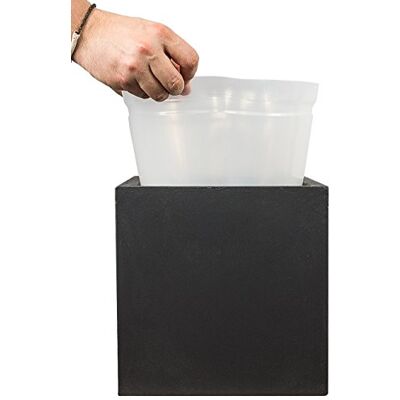 Pflanzwerk ® Jardinière Les planteurs utilisent Une Insertion en Plastique pour Tous Les Cube modèles 45x55x55cm *résistant au Gel * Produits de qualité* - Publicité Pflanzwerk ® Jardinière Les planteurs utilisent Une Insertion en Plastique pour Tous Les Cube modèles 45x55x55cm *résistant au Gel * Produits de qualité* - Publicité