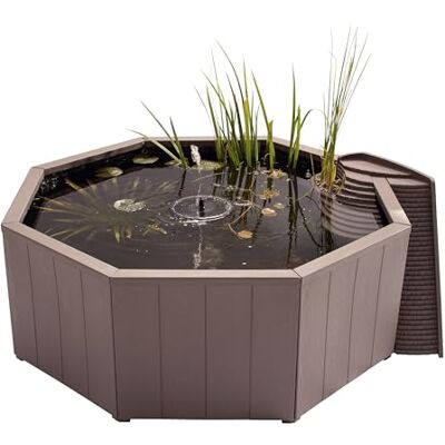 Blagdon Liberty No Dig Piscine Naturelle pour Jardin ou terrasse, Construction Facile, avec Pompe à Fontaine Solaire Flottante, Plate-Forme d'atterrissage pour Oiseaux, échelle d'accès à la Faune et - Publicité Blagdon Liberty No Dig Piscine Naturelle pour Jardin ou terrasse, Construction Facile, avec Pompe à Fontaine Solaire Flottante, Plate-Forme d'atterrissage pour Oiseaux, échelle d'accès à la Faune et - Publicité