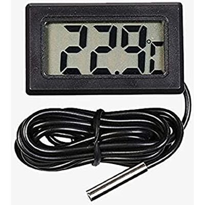 AquaForte Thermomètre numérique avec sonde de mesure, noir, 10,4 x 10,1 x 2,4 cm - Publicité AquaForte Thermomètre numérique avec sonde de mesure, noir, 10,4 x 10,1 x 2,4 cm - Publicité