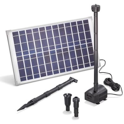 Esotec Kit de pompe de bassin solaire 25/1250 avec panneau solaire 25 W, pompe de bassin solaire 1250 l/h, jeu d'eau, fontaine extérieure 101915 - Publicité Esotec Kit de pompe de bassin solaire 25/1250 avec panneau solaire 25 W, pompe de bassin solaire 1250 l/h, jeu d'eau, fontaine extérieure 101915 - Publicité