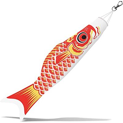 Anley 26 pouces Japon Koi Fish Flag Carpe Windsock Streamer Drapeau et bannière suspendus traditionnels japonais Koinobori pour la journée des enfants Décor de jardin Breeze Flying Fish - Publicité Anley 26 pouces Japon Koi Fish Flag Carpe Windsock Streamer Drapeau et bannière suspendus traditionnels japonais Koinobori pour la journée des enfants Décor de jardin Breeze Flying Fish - Publicité