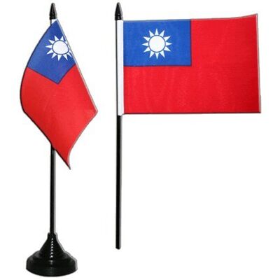 Digni ® Drapeau de Table Taiwan, Mini Drapeau 10 x 15 cm - Publicité Digni ® Drapeau de Table Taiwan, Mini Drapeau 10 x 15 cm - Publicité