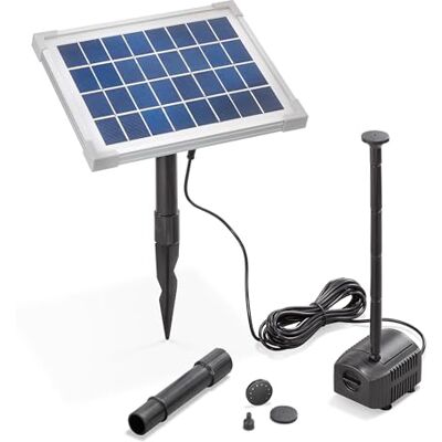 Esotec 101909 Série professionnelle Pompe de bassin solaire 5 W avec module solaire 250 l/h, hauteur de refoulement : 100 m - Publicité Esotec 101909 Série professionnelle Pompe de bassin solaire 5 W avec module solaire 250 l/h, hauteur de refoulement : 100 m - Publicité
