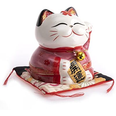 lachineuse LE CHAT JAPONAIS QUI INVITE Statuette Maneki Neko Porte Bonheur - Publicité lachineuse LE CHAT JAPONAIS QUI INVITE Statuette Maneki Neko Porte Bonheur - Publicité