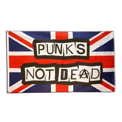 Digni® Drapeau Royaume-Uni Punks Not Dead 90 x 150 cm - Publicité Digni® Drapeau Royaume-Uni Punks Not Dead 90 x 150 cm - Publicité