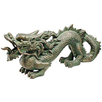 Design Toscano EU9306 Statue de Dragon Chinois d'Etang de Koi Résine - Publicité Design Toscano EU9306 Statue de Dragon Chinois d'Etang de Koi Résine - Publicité