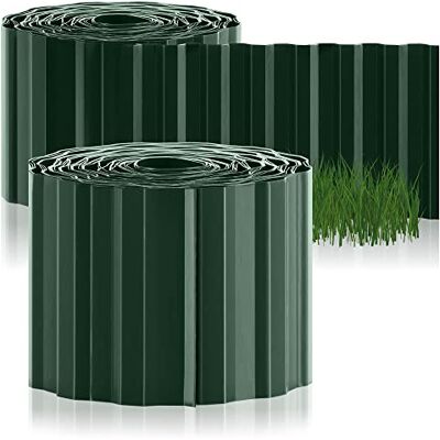 com-four ® 2x bordure de pelouse 10 x 900 cm en plastique bordure de parterre flexible pour pelouse, parterre de fleurs ou comme bordure de tonte bordure d'herbe, longueur réglable individuellement - Publicité com-four ® 2x bordure de pelouse 10 x 900 cm en plastique bordure de parterre flexible pour pelouse, parterre de fleurs ou comme bordure de tonte bordure d'herbe, longueur réglable individuellement - Publicité