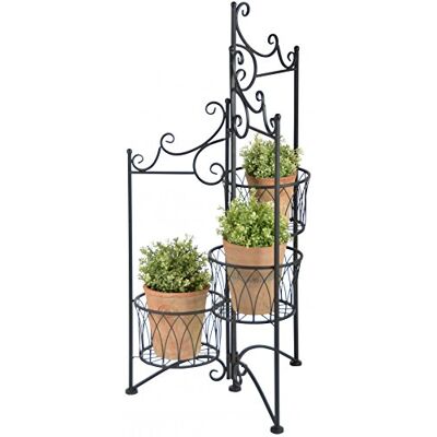 Esschert Porte Pots Pliant en Fer forgé 98 cm - Publicité Esschert Porte Pots Pliant en Fer forgé 98 cm - Publicité