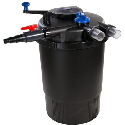 AquaForte GPF-30000 (55 Watt) Filtre sous pression, Puissance 55 Watt, Tension 230V, Entrée/Sortie 32/38mm, Débit recommandé 12.000 l/h, Convient aux bassins d'agrément jusqu'à 60.000 litres - Publicité AquaForte GPF-30000 (55 Watt) Filtre sous pression, Puissance 55 Watt, Tension 230V, Entrée/Sortie 32/38mm, Débit recommandé 12.000 l/h, Convient aux bassins d'agrément jusqu'à 60.000 litres - Publicité