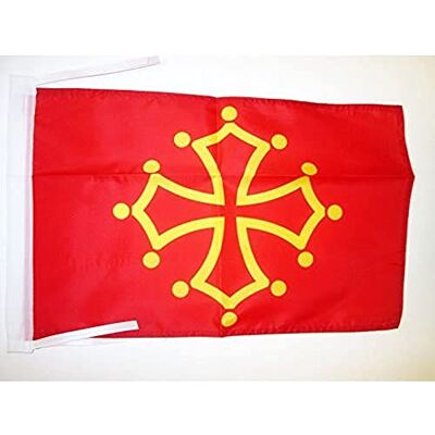 Az Flag - Drapeau Languedoc 45x30cm - Polyester - Flag - Publicité Az Flag - Drapeau Languedoc 45x30cm - Polyester - Flag - Publicité