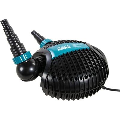 AquaForte Pompe de Bassin O-4.600, 35 Watts, Débit max. 4,6 m3 par Heure, Hauteur max. 2,6 mètres, Longueur de Câble 10 mètres, moteur A-Synchrone, Pompe les particules de Saleté jusqu'à 6 mm - Publicité AquaForte Pompe de Bassin O-4.600, 35 Watts, Débit max. 4,6 m3 par Heure, Hauteur max. 2,6 mètres, Longueur de Câble 10 mètres, moteur A-Synchrone, Pompe les particules de Saleté jusqu'à 6 mm - Publicité