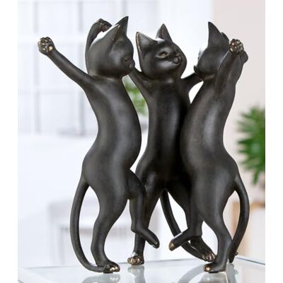 Gilde Figurine Gatto Résine Noir Aspect Métallique Chat H 30,5 cm l 26 cm P 21 cm Décoration, Sculpture, Accessoire de Maison, Cadeau - Publicité Gilde Figurine Gatto Résine Noir Aspect Métallique Chat H 30,5 cm l 26 cm P 21 cm Décoration, Sculpture, Accessoire de Maison, Cadeau - Publicité