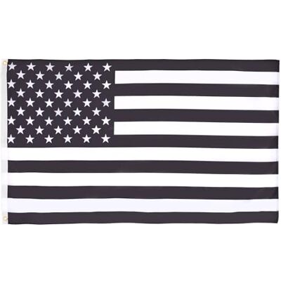 AZ FLAG Drapeau USA Noir et Blanc 150x90cm - Drapeau - Publicité AZ FLAG Drapeau USA Noir et Blanc 150x90cm - Drapeau - Publicité