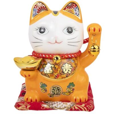 lachineuse Chat du Bonheur et de la Fortune Tirelire Chat Nippon Statuette Porte-Bonheur Japonais Coloris Orange Porcelaine Idée Déco Japon et Asie Chance, Fortune, Prospérité - Publicité lachineuse Chat du Bonheur et de la Fortune Tirelire Chat Nippon Statuette Porte-Bonheur Japonais Coloris Orange Porcelaine Idée Déco Japon et Asie Chance, Fortune, Prospérité - Publicité